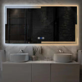 LED Spiegel Rechteckig | Touch-Schalter | Anti-Beschlag-Funktion | Einstellbare Farbtemperatur - Reyze Seria Edge Model 2